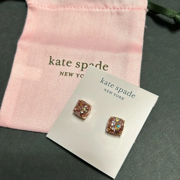 Kate Spade earrings, rose gold - Picture 1 of 4